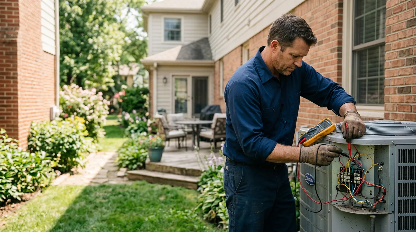 HVAC technician working near Ludlow, MO
